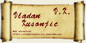Vladan Kusonjić vizit kartica